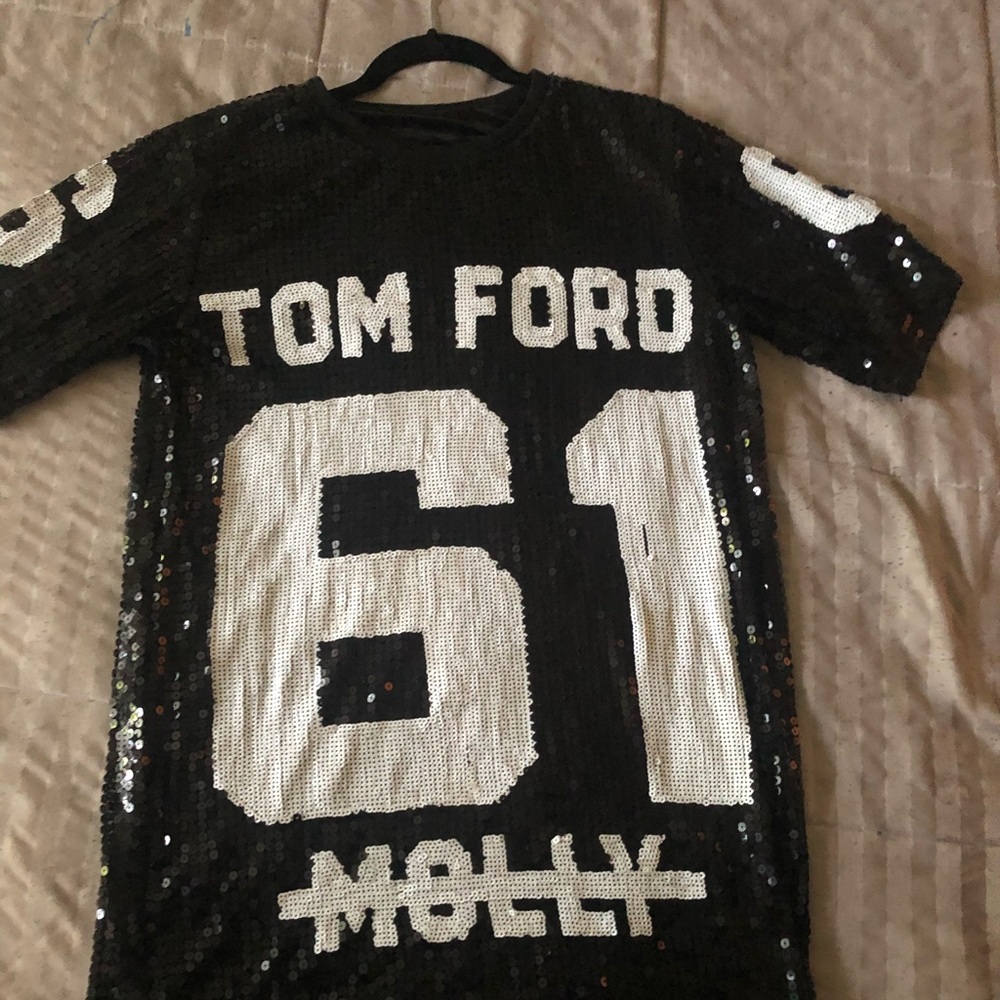 Tshirt Dress with Sequins